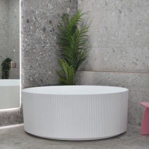 Sunshine Groove Fluted Round Bath 1500